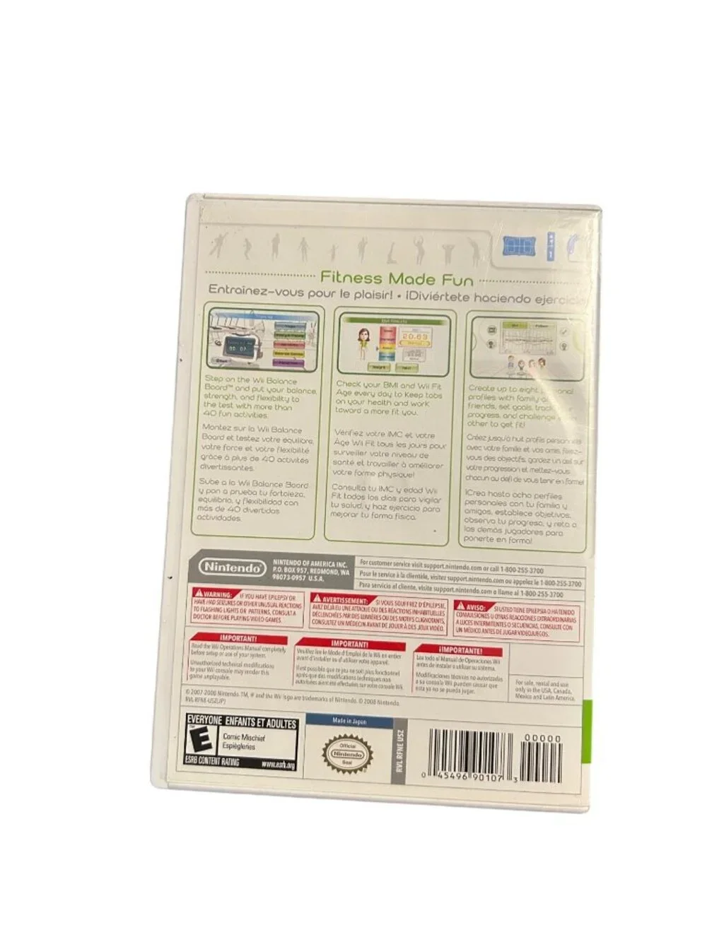 Wii Fit Nintendo Game Complete With Case & Manual - Tested - E For Everyone